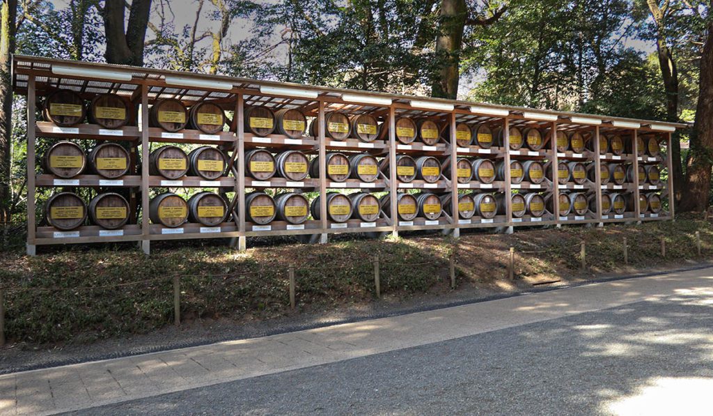 Barrels of Sake left