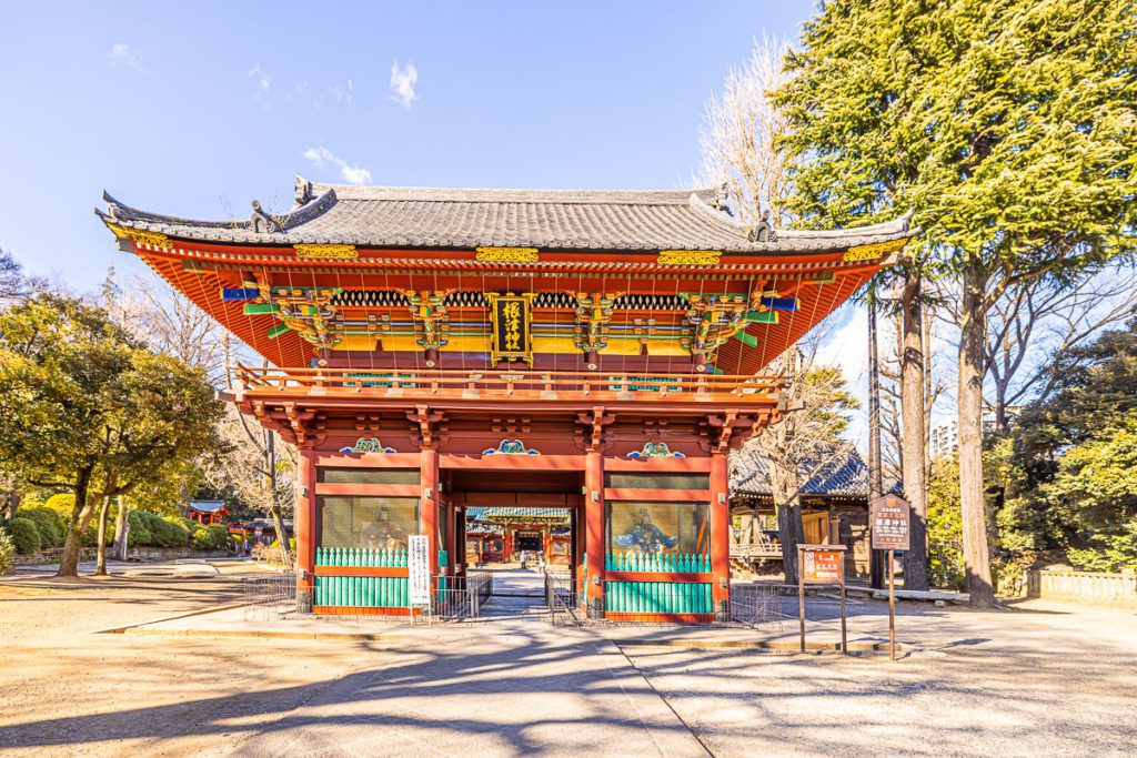 First gate of Nezu Shrine