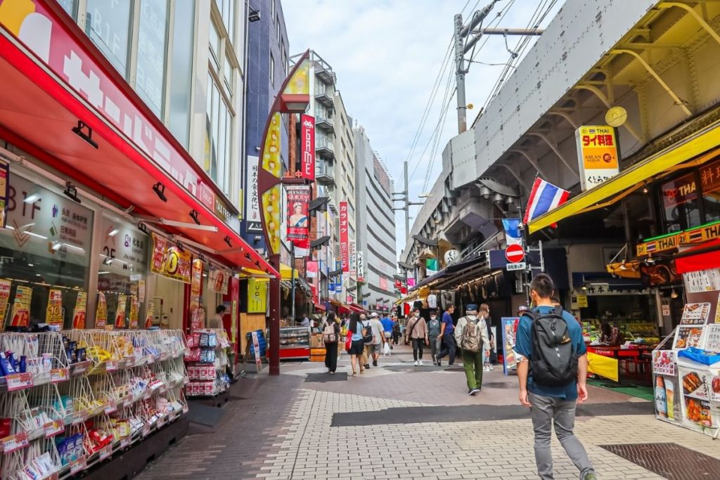 Shopping street in Ueno Ameyoko