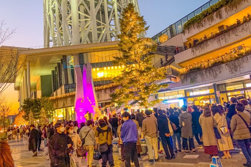 singing competition at Skytree Christmas Market