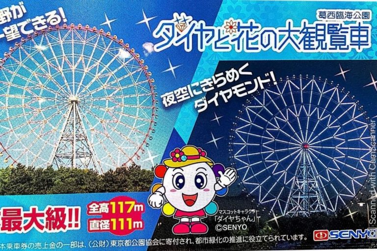 Kasai Rinkai Park Ferris Wheel ticket