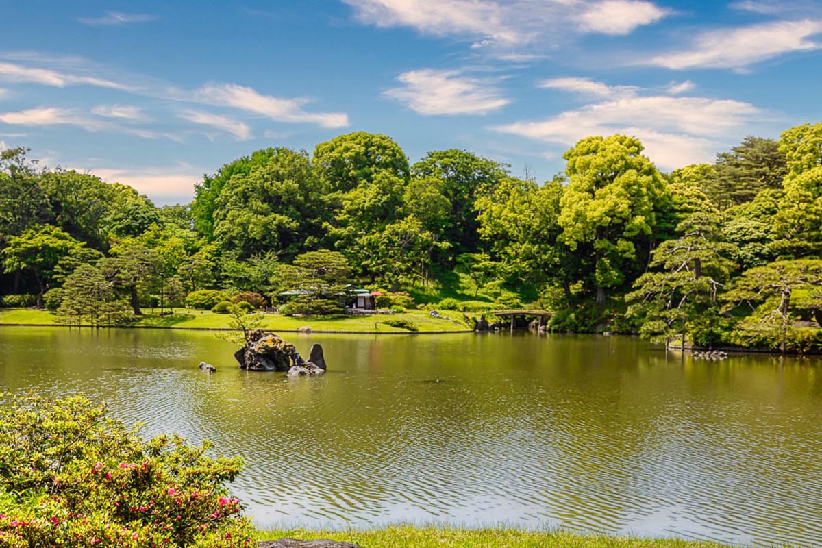 Rikugien Garden, the most beautiful Japanese garden