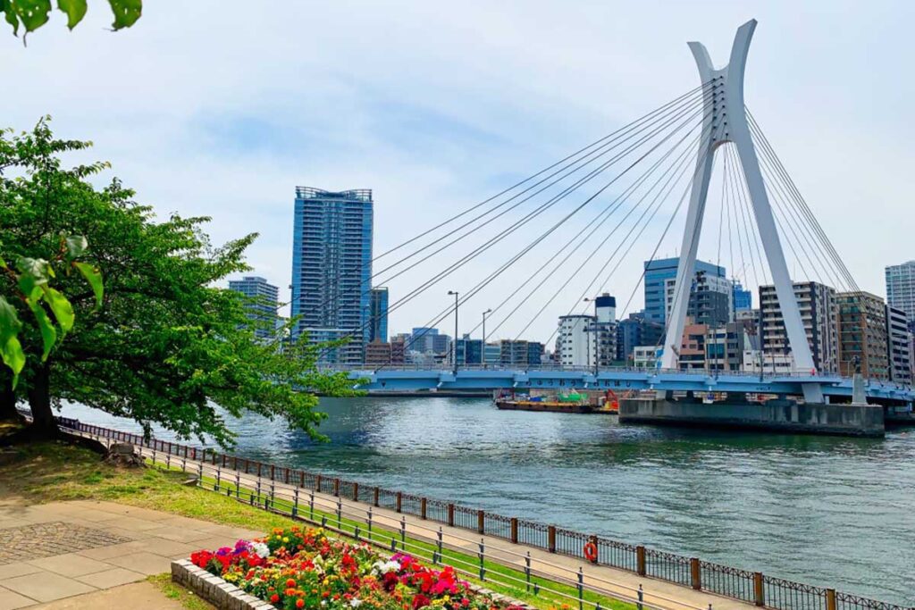 Chuo Ohashi Bridges in Tokyo