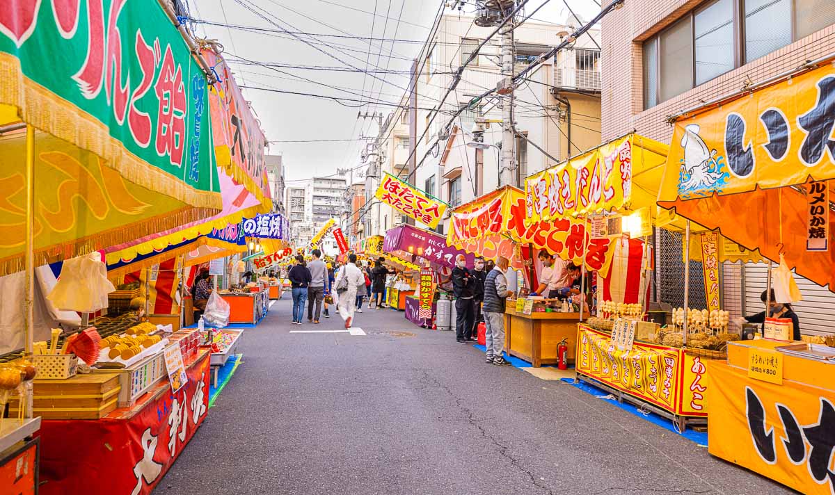 Asakusa Tori no Ichi is a famous festival in Asakusa