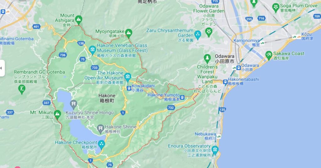 Hakone Google Map