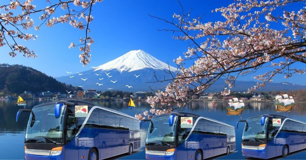 Bus from Tokyo to Mount Fuji