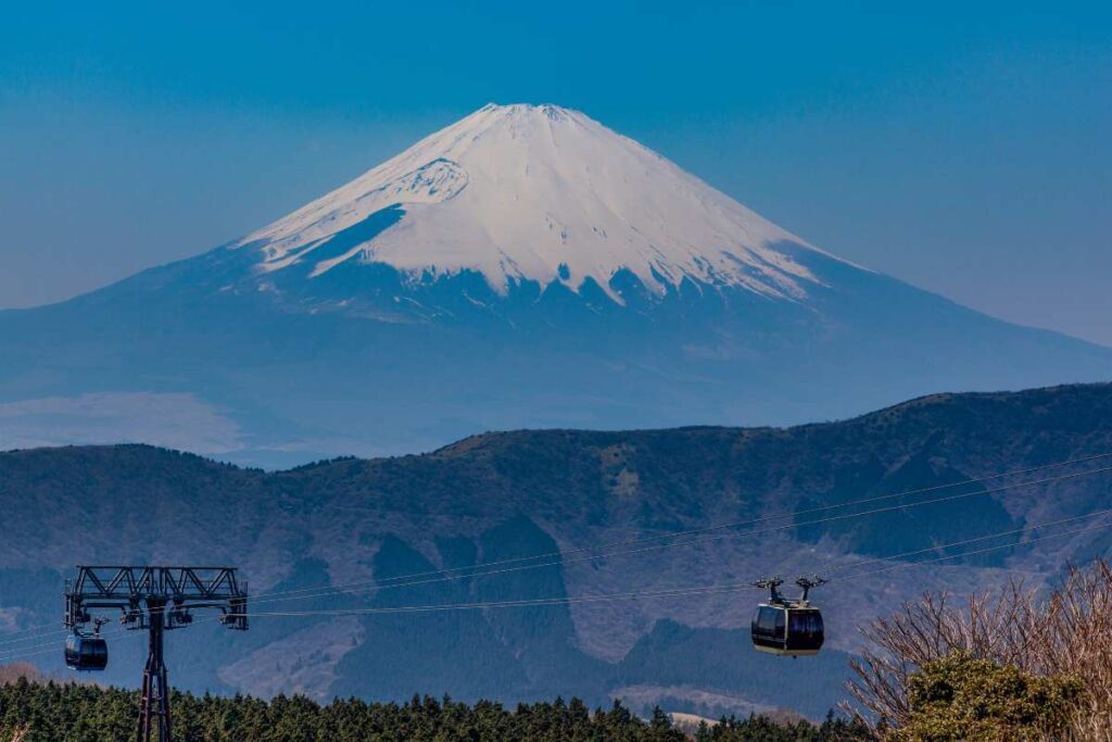 Hakone Ropeway By bus, bus from Tokyo to Mount Fuji