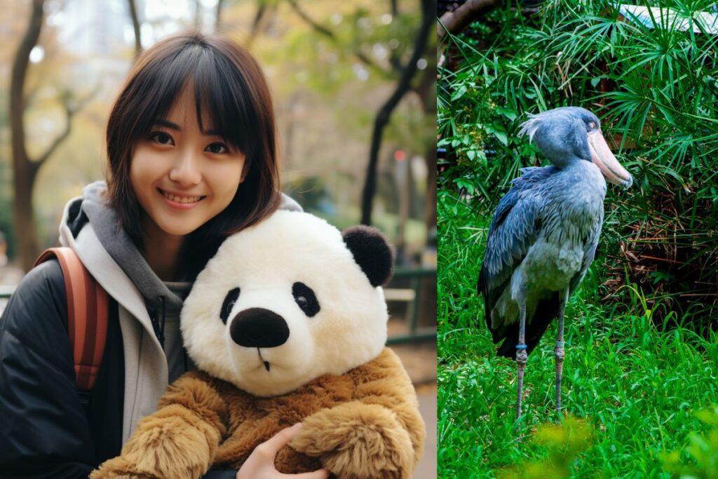 Ueno panda bird