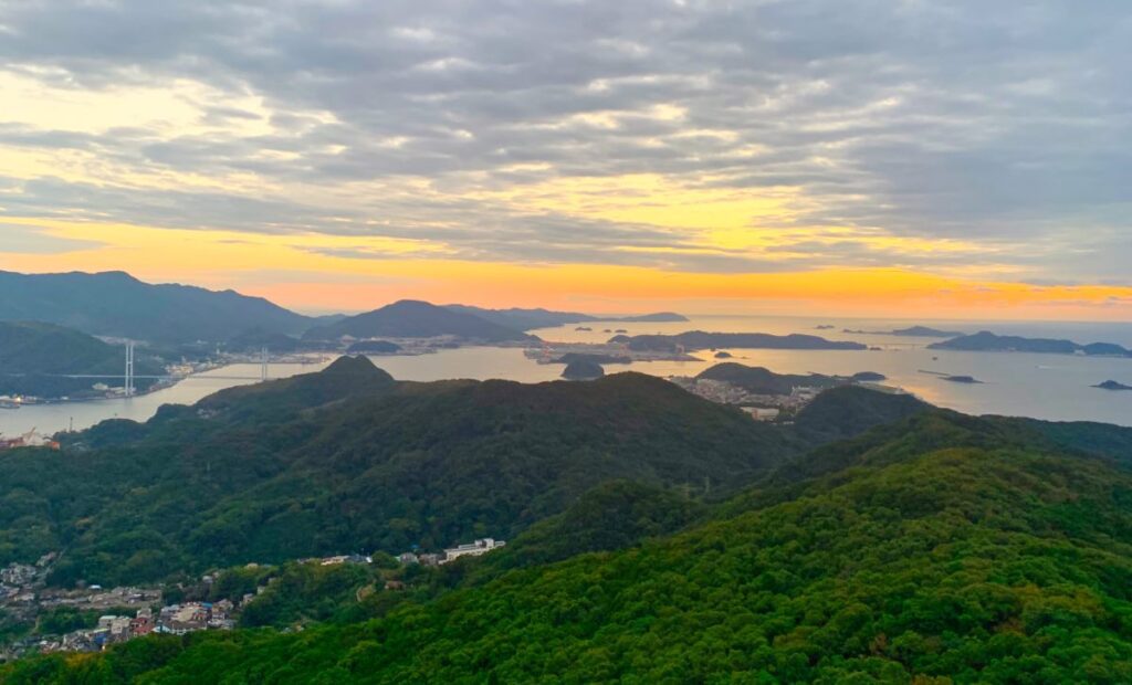 Beautiful Sunset from the Inasayama Observatory Deck