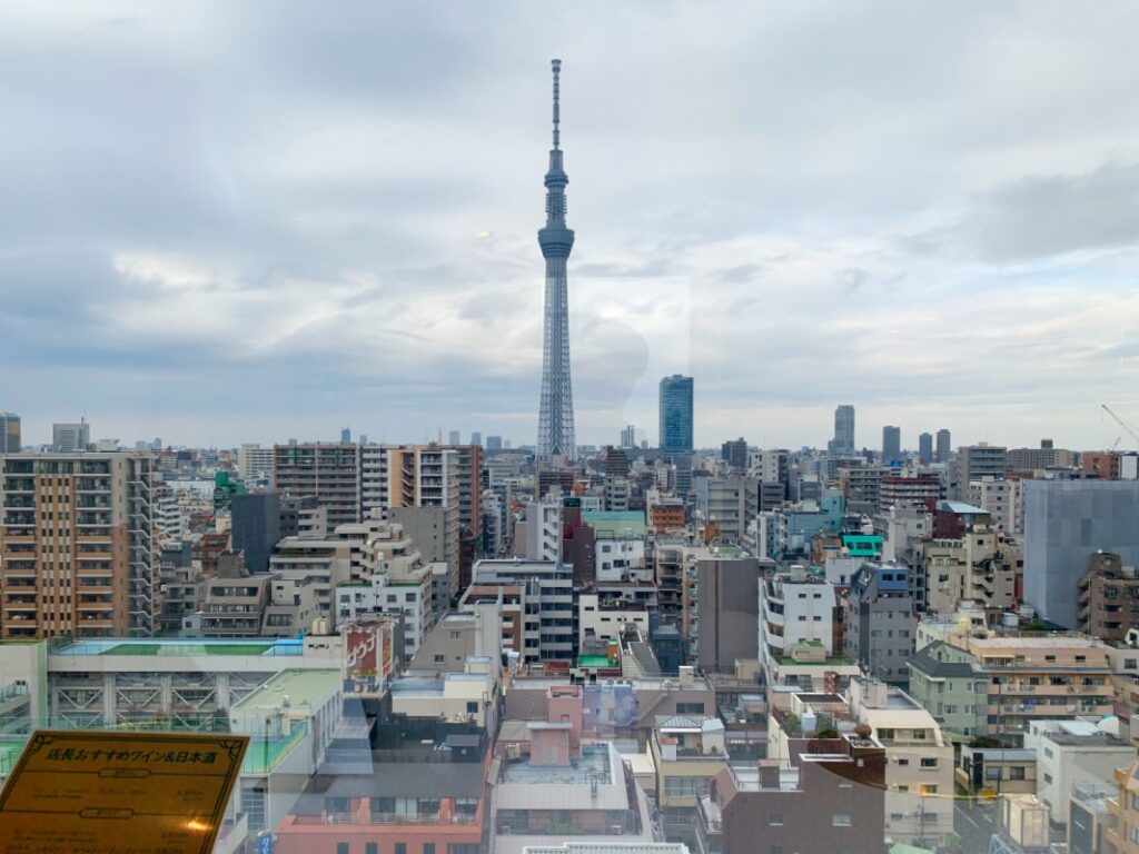 Skytree from Yakiniku Fukuju Kinshicho