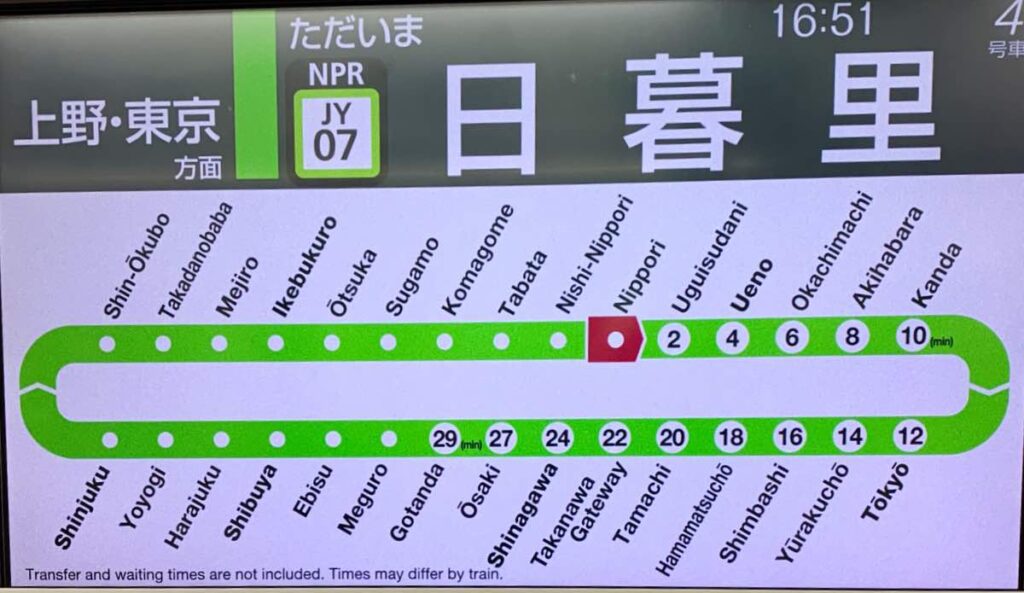 Yamanote line Map